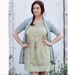 Anthropologie MeadowRue Konza Celedon Eyelet Frock 0